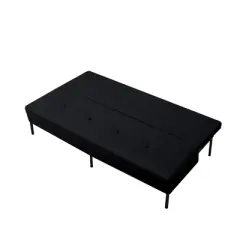 DOMETOUR  Convertible Futon Sofa Bed, Adjustable Back Upholstered Sleeper for Living Room Bedroom Furniture