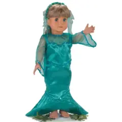 Sophia&rsquo;s Mermaid Costume for 18&rdquo; Dolls, Green