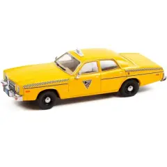 1978 Dodge Monaco Taxi "City Cab Co." Yellow "Rocky III" (1982) Movie 1/43 Diecast Model Car by Greenlight