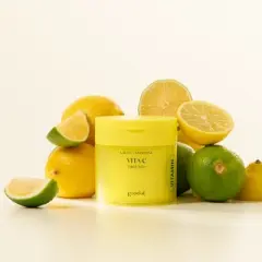 Goodal Green Tangerine Vitamin C Toner Pads with  5-in-1 Effect - 4.73 fl oz