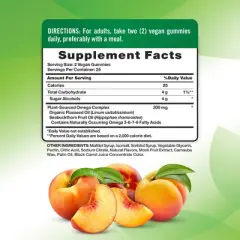 Nature's Truth Vegan Omega 3679 Gummies | 50 Count | Peach Flavor
