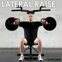 ER KANG Deltoid and Shoulder Press Machine, Lateral Raise Machine with Adjustable Seat and Backrest, 800 Weight Capacity Upper Body Machine