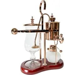 Nispira Belgium Royal Family Balance Syphon Unique Gravity Vintage Coffee Maker Vacuum Brewing System Copper 500 ml