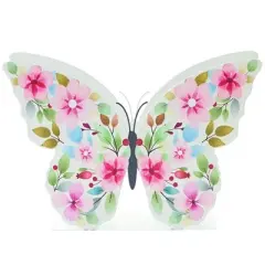 The Lakeside Collection Floral Easter Bunny Tabletop Serving for Entertaining Home Decor - Floral Butterfly Napkin Holder