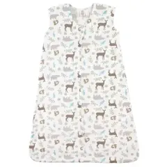 Touched by Nature Baby Boy Organic Cotton Sleeveless Wearable Sleeping Bag, Sack, Blanket, Forest