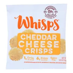 Whisps Cheddar Cheese Crisps - Case of 12/.63 oz
