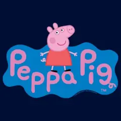 Boy's Peppa Pig Blue Logo T-Shirt