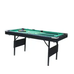 Sevobal Game Table 3 in 1 Billiard Table with Table Tennis and Dining Top for Living Room and Recreation Room, Green, 65.75"*35.4"*30.7"