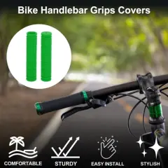 Unique Bargains Bike Handlebar Grips Covers 4.72" Length Green 1 Pair