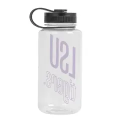 NCAA LSU Tigers Portable Drinkware - 38oz: Plastic Water Bottle, 9" Height