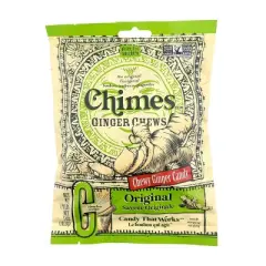 Chimes Ginger Chews Original Flavor Real Ginger 5 Oz. (Pack of 2)