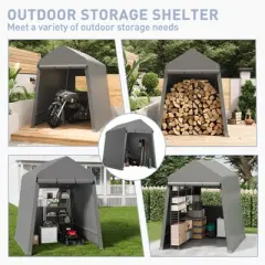 Outdoor Storage Tent,Outdoor Portable Storage Shelter Shed with Roll Up Doors & Vents Outdoor Storage Shed,Suitable for Garage Storage Shelter