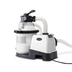 Intex Krystal Clear 1500 GPH Sand Filter Pump with Automatic Timer and 6 Function Control for 2800 to 8400 Gallon Above Ground Swimming Pools