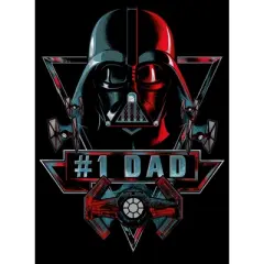 Men's Star Wars Father's Day Darth Vader #1 Dad T-Shirt