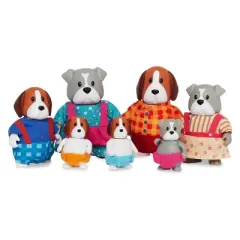 Li'l Woodzeez Digglesby Dog Family Small Figurine Set