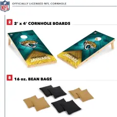 NFL Jacksonville Jaguars 2'x4' Wood Cornhole Set