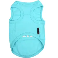 Parisian Pet 'Life's a Beach' Summer Dog T-Shirt &ndash; Comfortable Beach-Themed Pet Clothing for Dogs & Cats, Light Blue