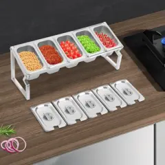 YIYIBYUS Countertop Holder for Sauce Ingredients Fruits, for Kitchen Use, Spice Rack