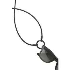 World Famous and Original LaLoop eyeglass necklace in Black., Medium|The Rae in Black