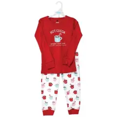Hudson Baby Infant and Toddler Cotton Pajama Set, Hot Cocoa