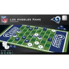 MasterPieces Officially licensed NFL Los Angeles Rams Checkers Board Game for Families and Kids ages 6 and Up