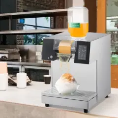 VEVOR Commercial Snowflake Ice Machine, 529.1LBS/24H Snowflake Ice Maker, Stainless Steel Ice Shaver Machine, Electric Snow Cone Maker, Silver