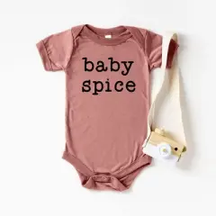 The Juniper Shop Baby Spice Typewriter Baby Bodysuit
