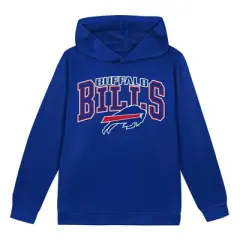 NFL Buffalo Bills Toddler Boys' Poly Fleece Hooded Sweatshirt - 12M