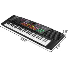 Costway 54 Keys  Electronic Music Keyboard Kid Piano Organ W/Mic & Adapter