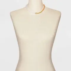 SUGARFIX by BaubleBar Gold and Pearl Necklace - Gold/White