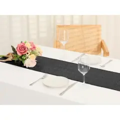 Unique Bargains Wedding Decorative Sparkly Sequin Glitz Glitter Table Runner 1 Pack