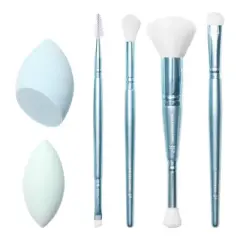 e.l.f. Snow Globe Blend & Brush Holiday Cosmetic Brush Gift Set - 6pc