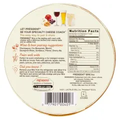 President Brie Cheese Wheel - 8oz