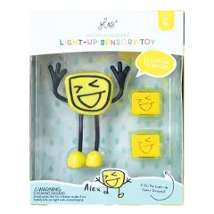 Glo Pals Character Alex & 6 Yellow Light Up Water Cubes