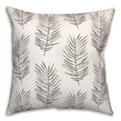 Creative Products Gray Fern Pattern 18x18 Indoor / Outdoor Pillow