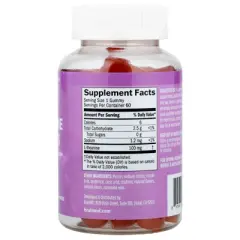 BrainMD L-theanine Gummies, Berry , 60 Vegan Gummies (100 mg per Gummy)