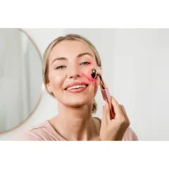 Vanity Planet LED Rose Quartz Wand Face Roller ​- 1ct