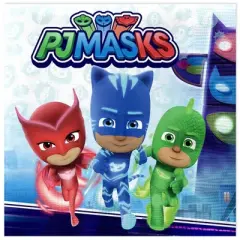 Treasures Gifted PJ Masks Napkins - PJ Masks Party Supplies - 16 Pack