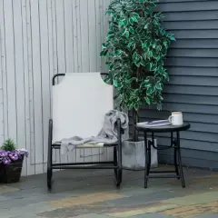 PAGED Outdoor Rocking Chair Beach Chairs for Adults Sling Fabric Rocker for Beach, Picnics, Balcony, Porch