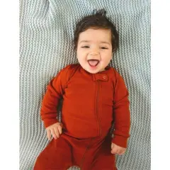 Leveret Toddler Footed Cotton Solid Boho Color Pajama