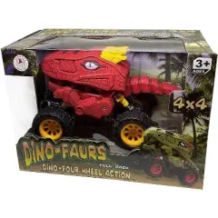 Aeromax Aeromax Dino-Faur Pull Back Dinosaur Truck | Red