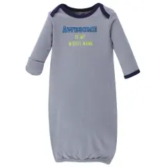 Hudson Baby Infant Boy Cotton Long-Sleeve Gowns 3pk, Hedgehog, 0-6 Months