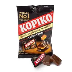 Kopiko Combo Pack Coffee & Cappuccino Candies Real Coffee Hard Candy 4.23 Oz. / 120 G. X 4 (2 Each Flavor)