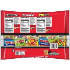 HARIBO Halloween Trick Or Treat Trio Chewy Gummy Candy - 18oz/45ct