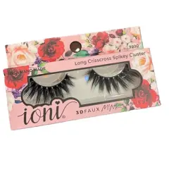 IONI Collector's Premium Edition 3D Faux Mink Lash long Criscross Spikey Cluster (Pack of 6)