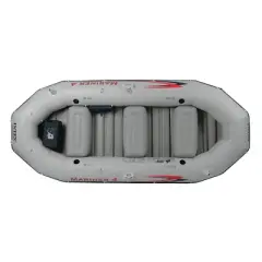 Intex Mariner 4, 4-Person Inflatable Boat Set with Aluminum Oars and High Output Air Pump for Fishing and Boating in Rivers and Lakes