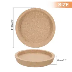 Unique Bargains Absorbent Flexible Drink Coaster Brown