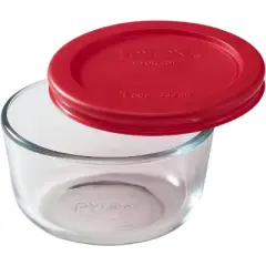 Pyrex Simply Store 8-Piece Glass Food Storage Set (4 vessels and 4 lids), standard packaging