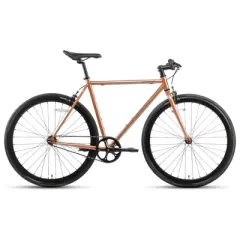 AVASTA BA9002WF-2 700C 54 Inch Single Speed Loop Fixed Gear Commuter Fixie Bike w/ High-TEN Steel Frame for Adults 5' 6" to 5' 11", Iridescent Copper