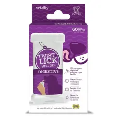 Vetality Twist & Lick Beef Flavor Digestive Health Supplement for Dogs - 2.3oz/65ct